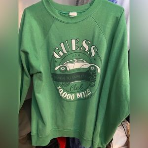 Vintage green GUESS crewneck!